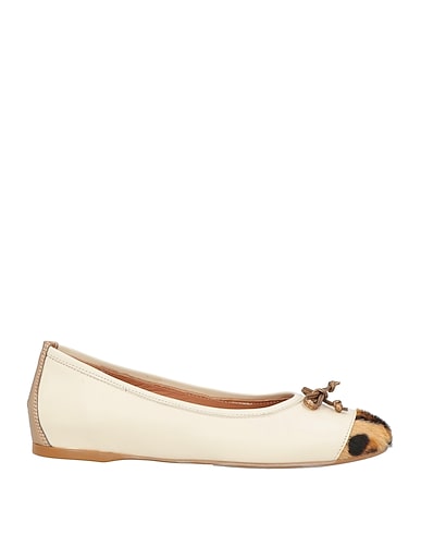 DIVINE FOLLIE Ballet flats Cream Leather
