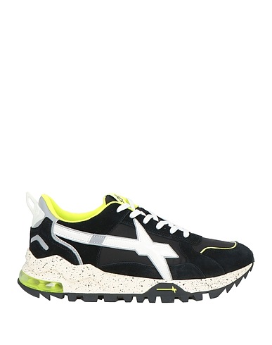 W6YZ Sneakers Nero Pelle, Nylon