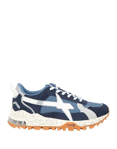 W6YZ Sneakers Midnight blue Leather, Nylon