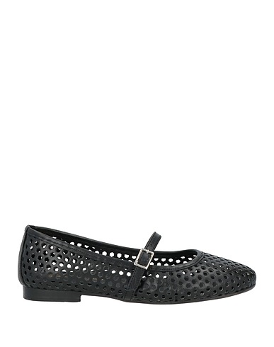 DIVINE FOLLIE Ballet flats Black Leather