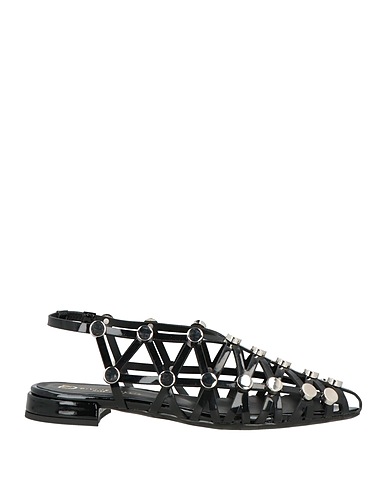 DIVINE FOLLIE Ballerinas Schwarz Gewebefasern