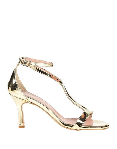 DIVINE FOLLIE Sandals Platinum Textile fibres