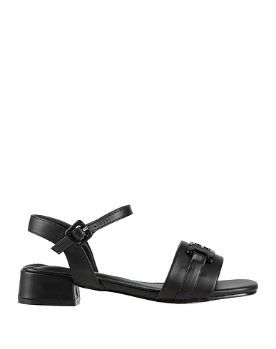 LAURA BIAGIOTTI Sandals Black Textile fibers