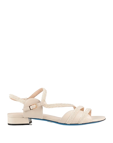 LORIBLU Sandals Leather, Textile fibres