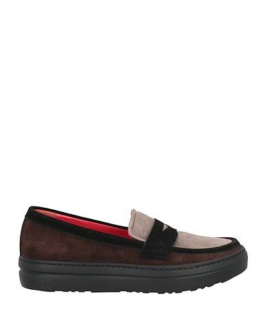 PAS DE ROUGE Loafers Light grey Leather