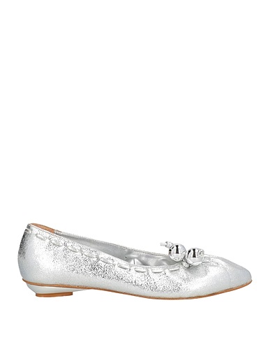 DIVINE FOLLIE Ballerine Argento Pelle