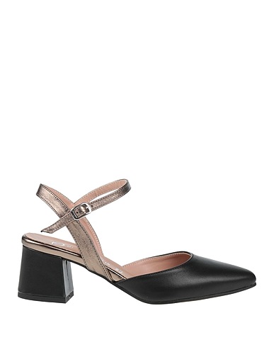 DIVINE FOLLIE Court Black Leather