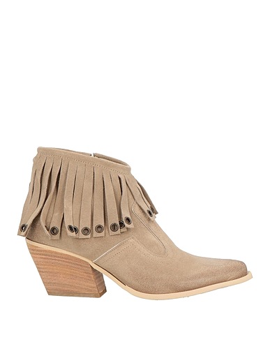 DIVINE FOLLIE Stiefelette Hellgrau Leder