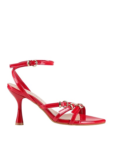 DIVINE FOLLIE Sandals Red Textile fibers