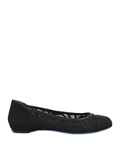 LORIBLU Ballet flats Black Textile fibers