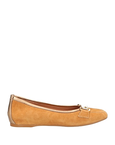 DIVINE FOLLIE Ballet flats Camel Leather