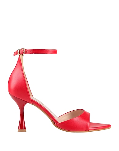DIVINE FOLLIE Sandals Red Textile fibres