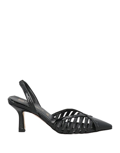DIVINE FOLLIE Pump Black Textile fibers