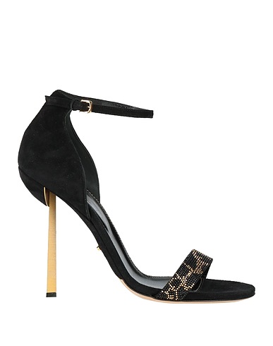 SERGIO ROSSI Sandals Black Leather