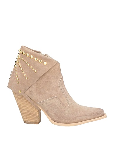 DIVINE FOLLIE Stivaletti Grigio chiaro Pelle