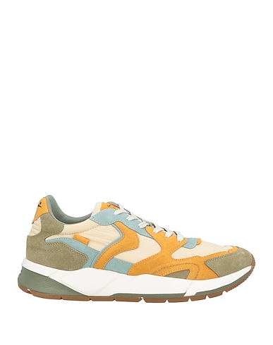 VOILE BLANCHE Sneakers Military green Leather, Textile fibres