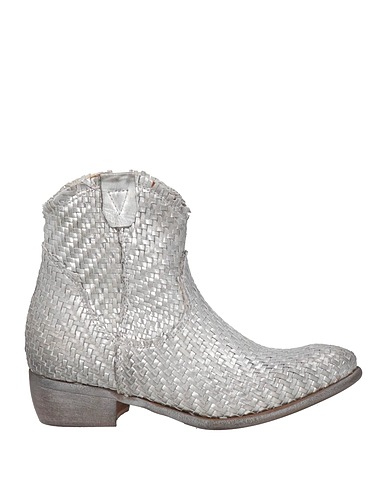 DIVINE FOLLIE Stivaletti Argento Pelle