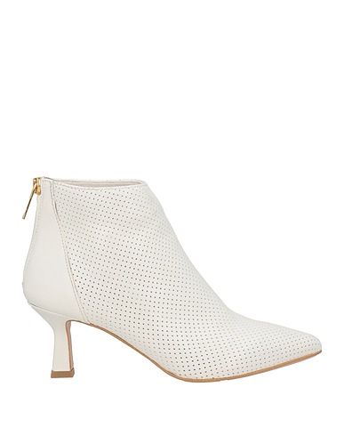 DIVINE FOLLIE Stivaletti Off white Pelle