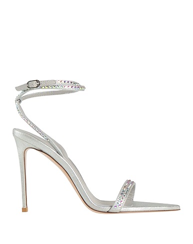 LE SILLA Sandalen Silber Leder