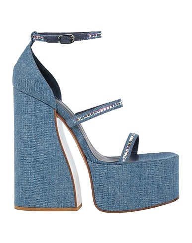 LE SILLA Sandals Blue Textile fibres