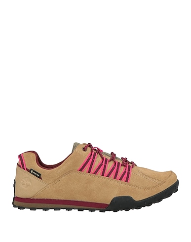 TIMBERLAND Sneakers Beige Leather, Textile fibres