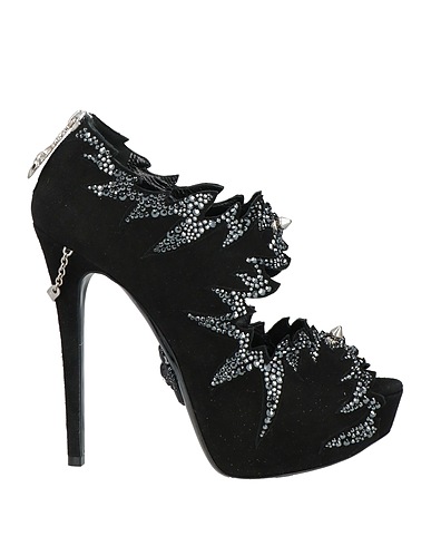PHILIPP PLEIN Court Black Leather