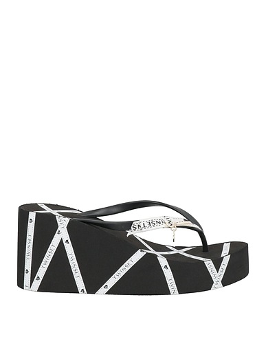 TWINSET Slides and slippers U&B NERO Rubber