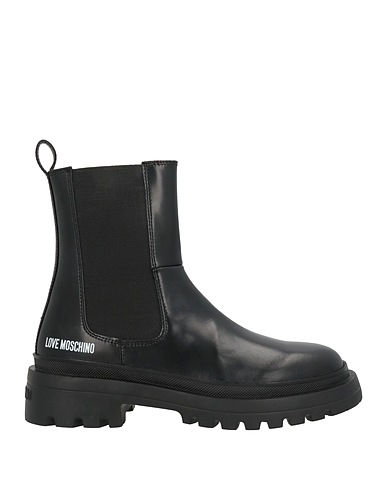 LOVE MOSCHINO FOOTWEAR Black Leather