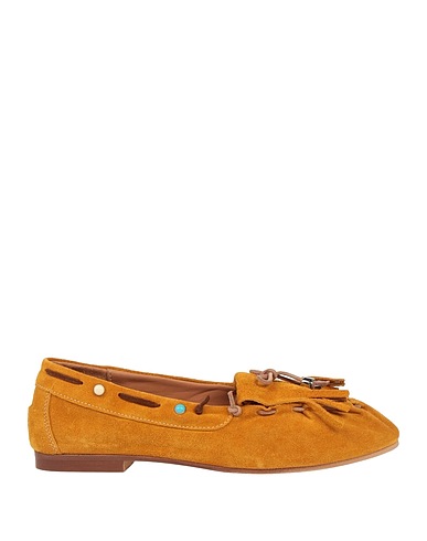 DIVINE FOLLIE Loafers Mustard Leather