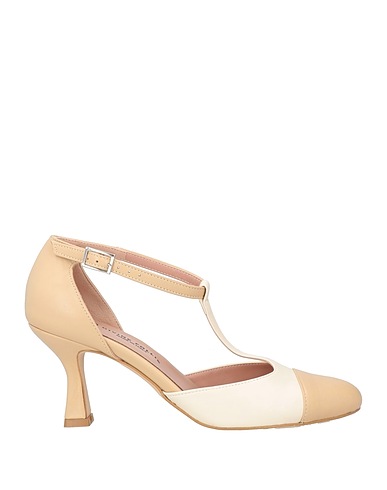 DIVINE FOLLIE Pump Beige Leather