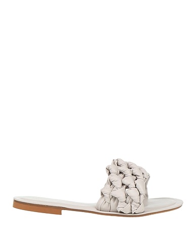 DIVINE FOLLIE Sandalen Hellgrau Gewebefasern