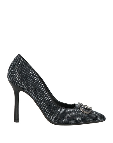 LIU •JO Pump Black Textile fibers