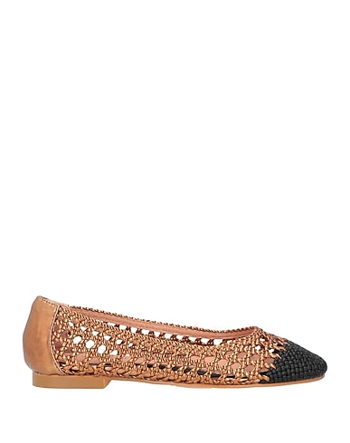 DIVINE FOLLIE Ballet flats Black Textile fibres