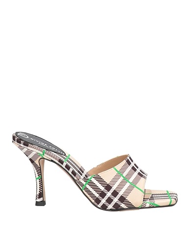 DIVINE FOLLIE Sandals Beige Textile fibres