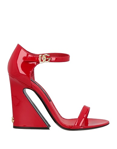 DOLCE&GABBANA Sandals Red Leather