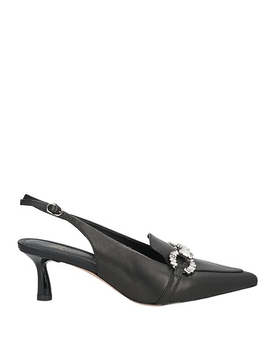 EMANUÉLLE VEE Pumps Schwarz Leder