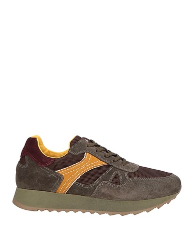 NERO GIARDINI Sneakers Dunkelbraun Leder, Gewebefasern