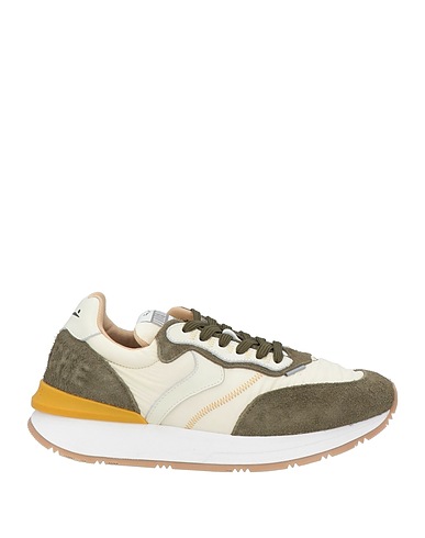 VOILE BLANCHE Sneakers Στρατιωτικό πράσινο Δέρμα, Ίνες υφασμάτων