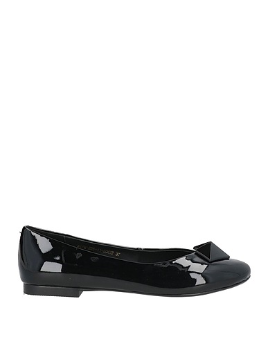EMANUÉLLE VEE Ballet flats Black Leather