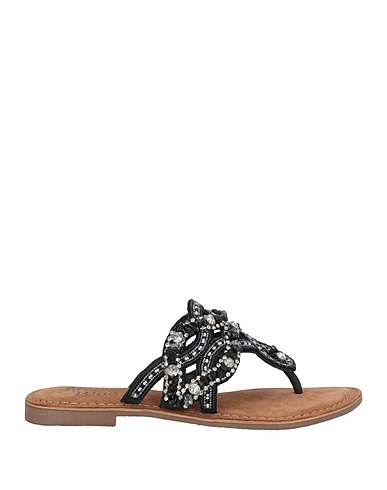 ALMA BLUE Infradito Nero Fibre tessili