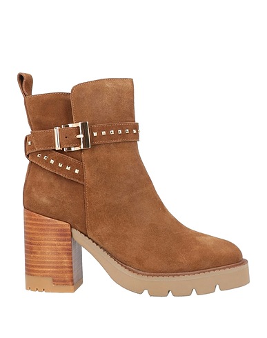 ALMA BLUE Ankle boot Tan Leather