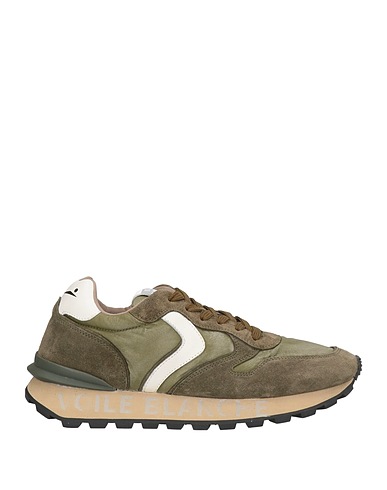 VOILE BLANCHE Sneakers Military green Leather, Nylon