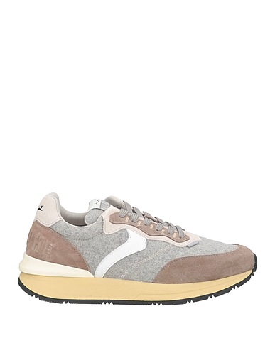 VOILE BLANCHE Sneakers Grigio Pelle, Fibre tessili