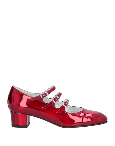 CAREL Paris Décolleté Rosso Pelle