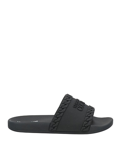 VERSACE JEANS COUTURE Сандалии Чёрный ПВХ (Поливинилхлорид)