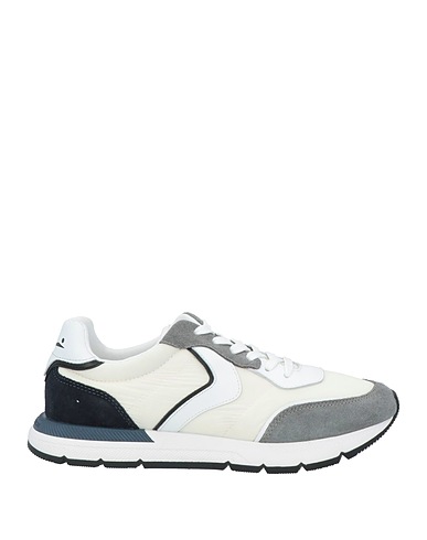 VOILE BLANCHE Sneakers Off white Leather, Textile fibres