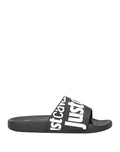 JUST CAVALLI Sandals Black Plastic
