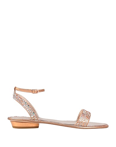 LE SILLA Sandals Copper Leather