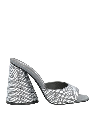 THE ATTICO Sandals Grey Textile fibers