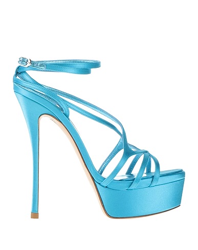 LE SILLA Sandals Azure Textile fibres